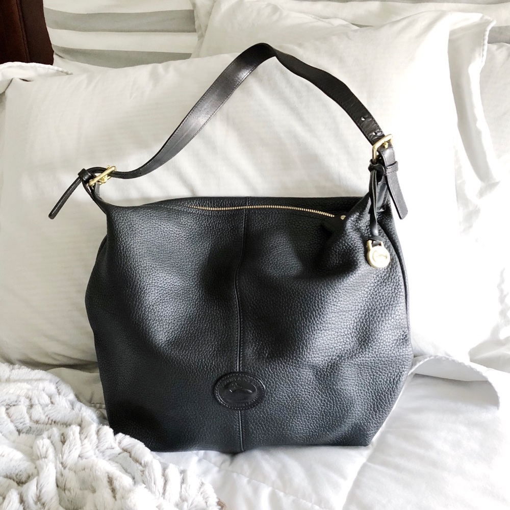 Vintage Dooney & Bourke Genuine Black Leather Bag