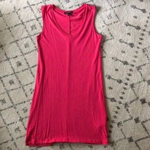 Pink cotton casual dress