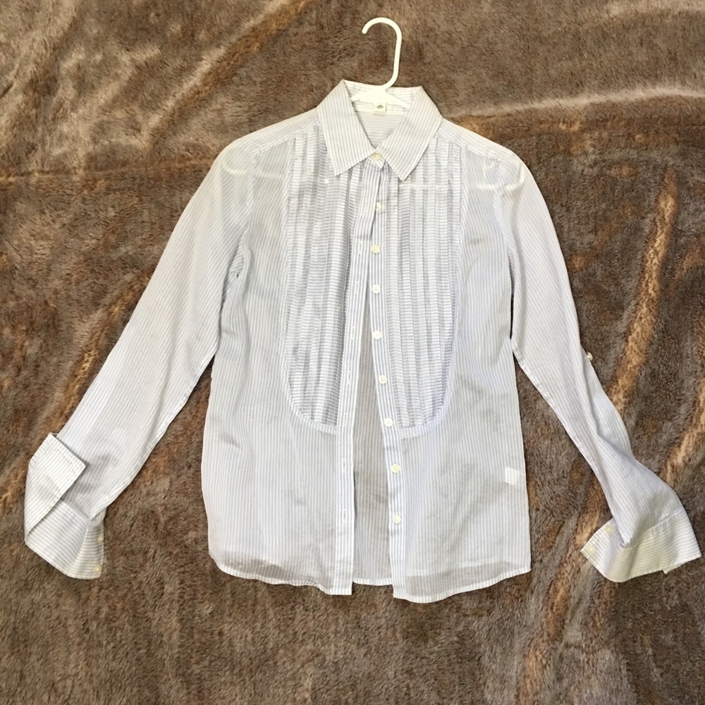 Banana Republic tuxedo blouse