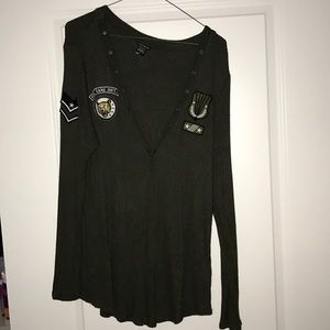 TORRID THERMAL ARMY LONG SLEEVE SHIRT SZ 3