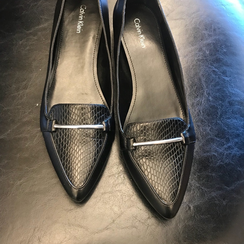 Beautiful Calvin Klein pointy toed flats