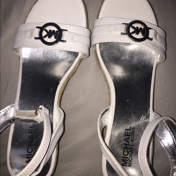 Michael Kors White Wedges - Picture 2 of 4