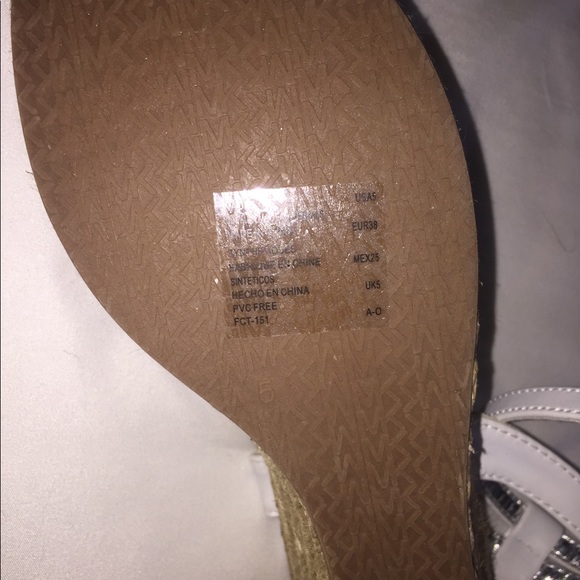 Michael Kors White Wedges - Picture 3 of 4