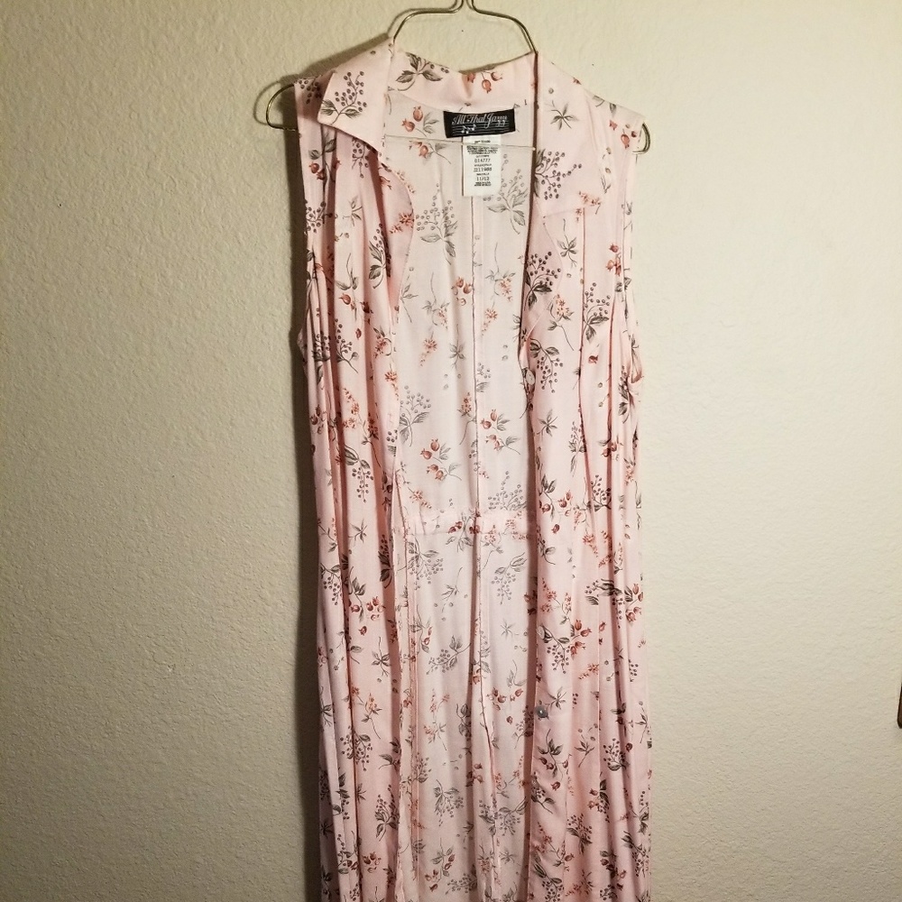 All That Jazz Button down Vintage Dress