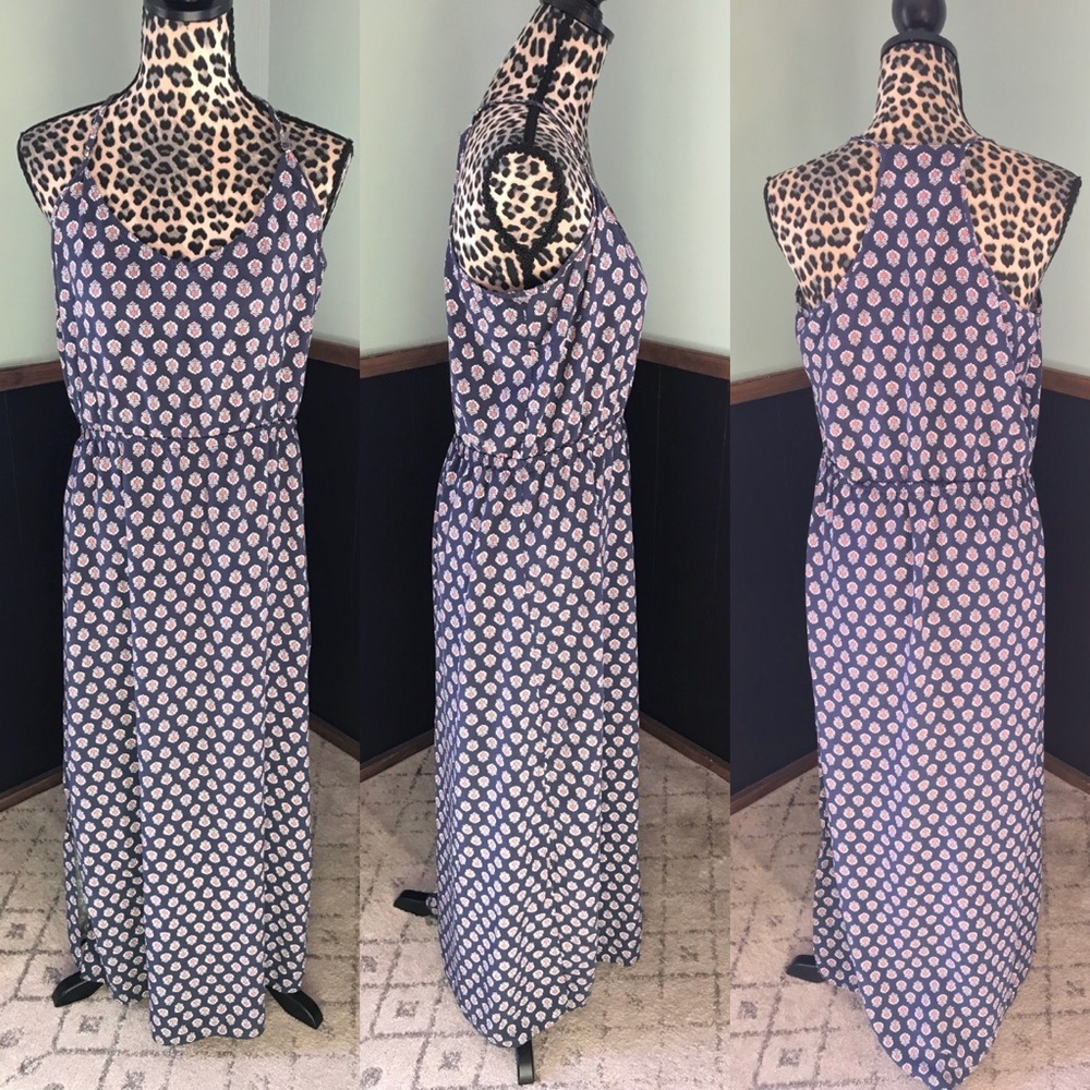 GAP Floral and Navy Maxi Dress