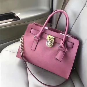 Michael Kors Hamilton Saffiano Leather MD Satchel