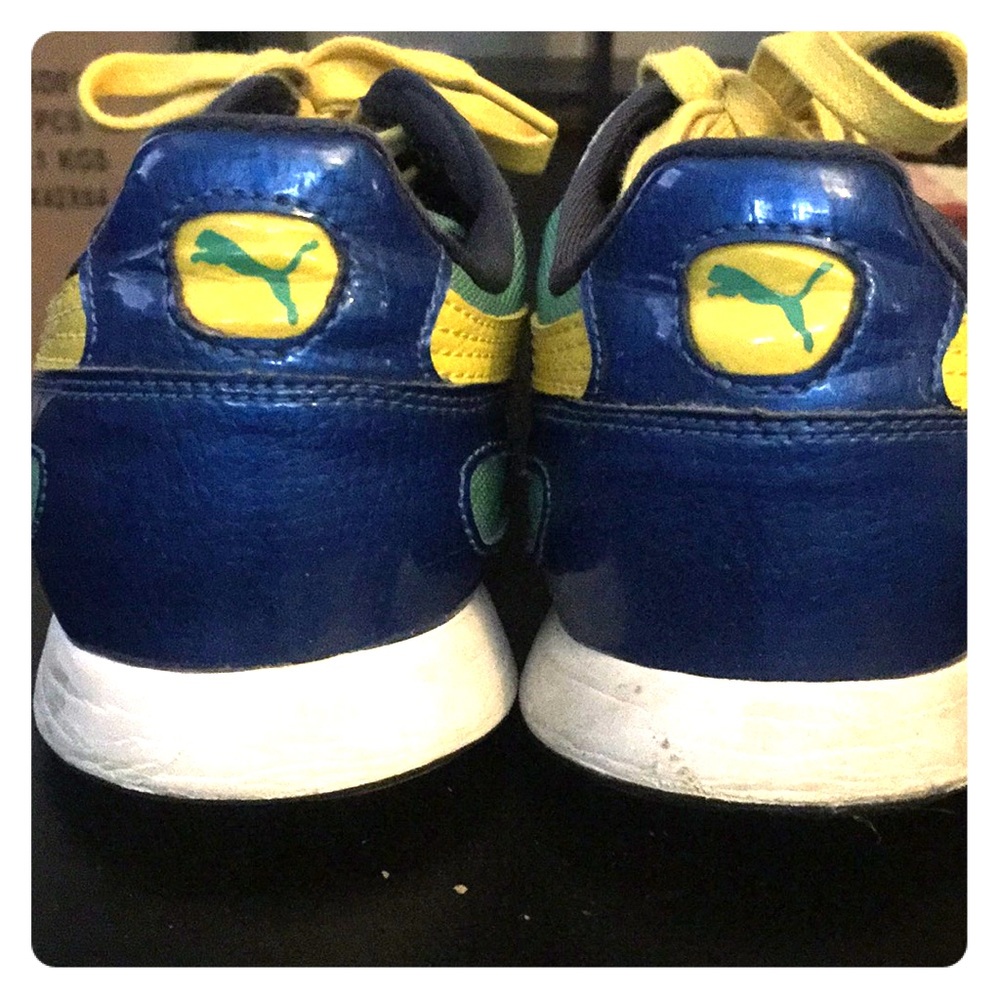 Colorful PUMA tennis shoes