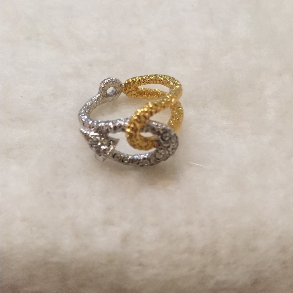 Alexis Bittar Elements Two Tone Fish Hook Ring