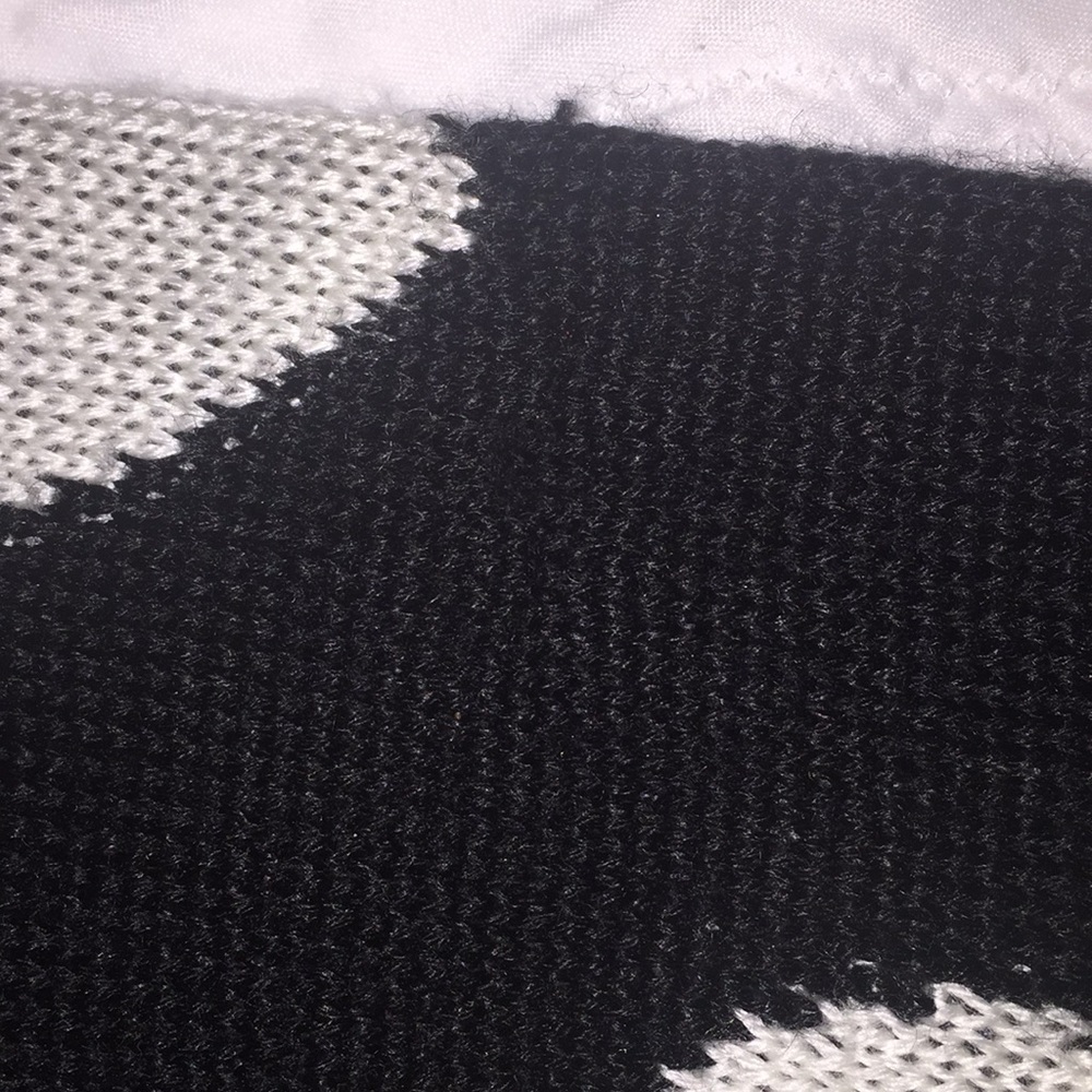 Black and white heart sweater