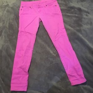 Delias hot pink Britt skinny jeans 11/12R