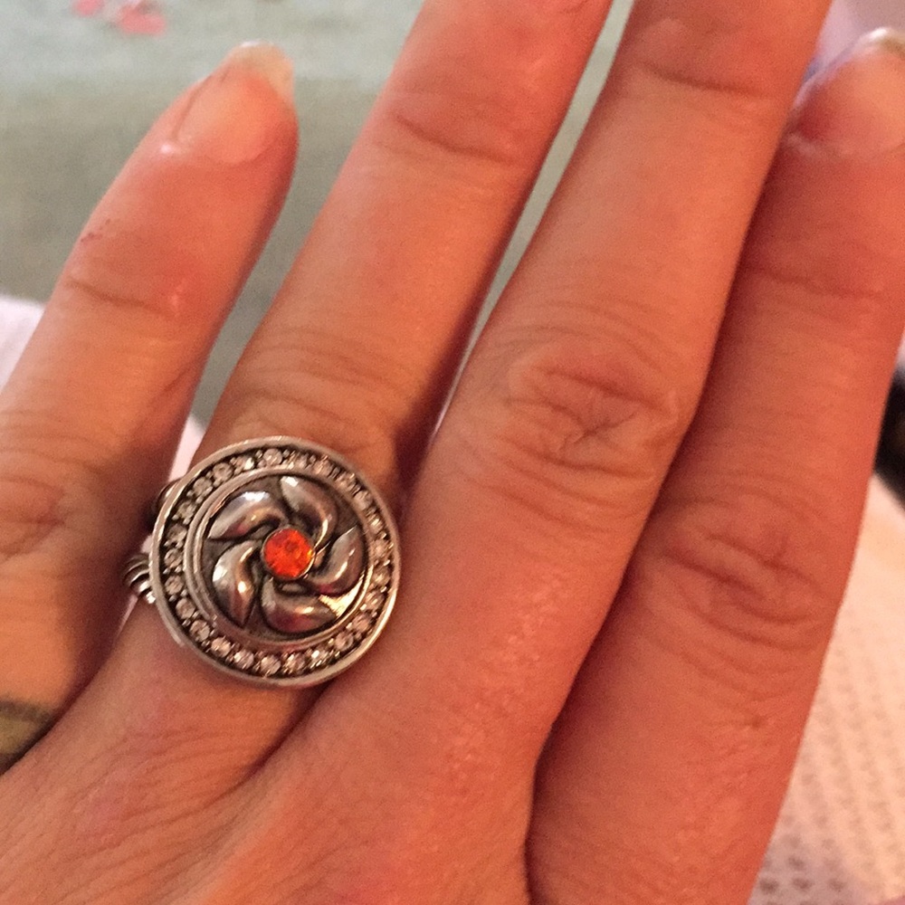 noosa/ gingersnap ring w/2 snaps( u choose!)