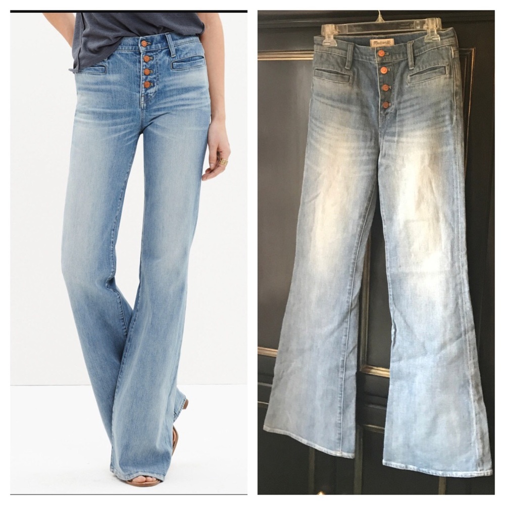 Madewell Flea Market Flare light flare jeans sz 27