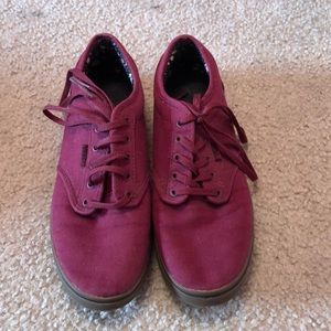 Maroon Vans Sneakers