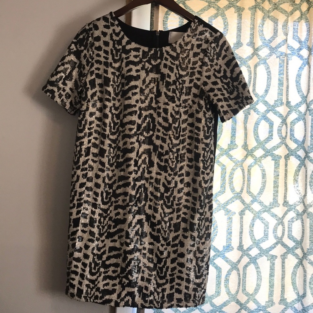 J.O.A sequined mini dress.