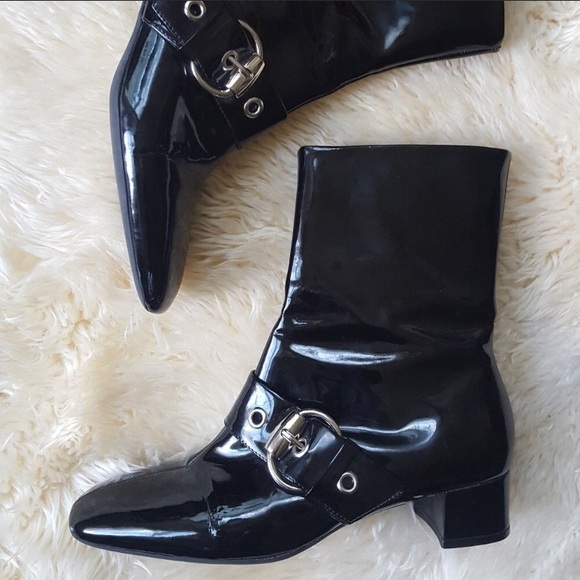 franco sarto patent leather boots