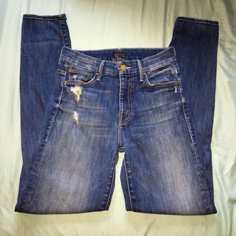 High wasted mother jeans