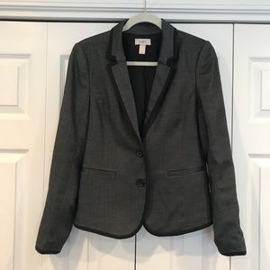 Ann Taylor Loft grey blazer with lining size 6