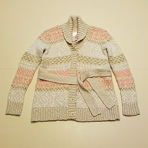 🔖Little girls size 6/6x cardigan with belt