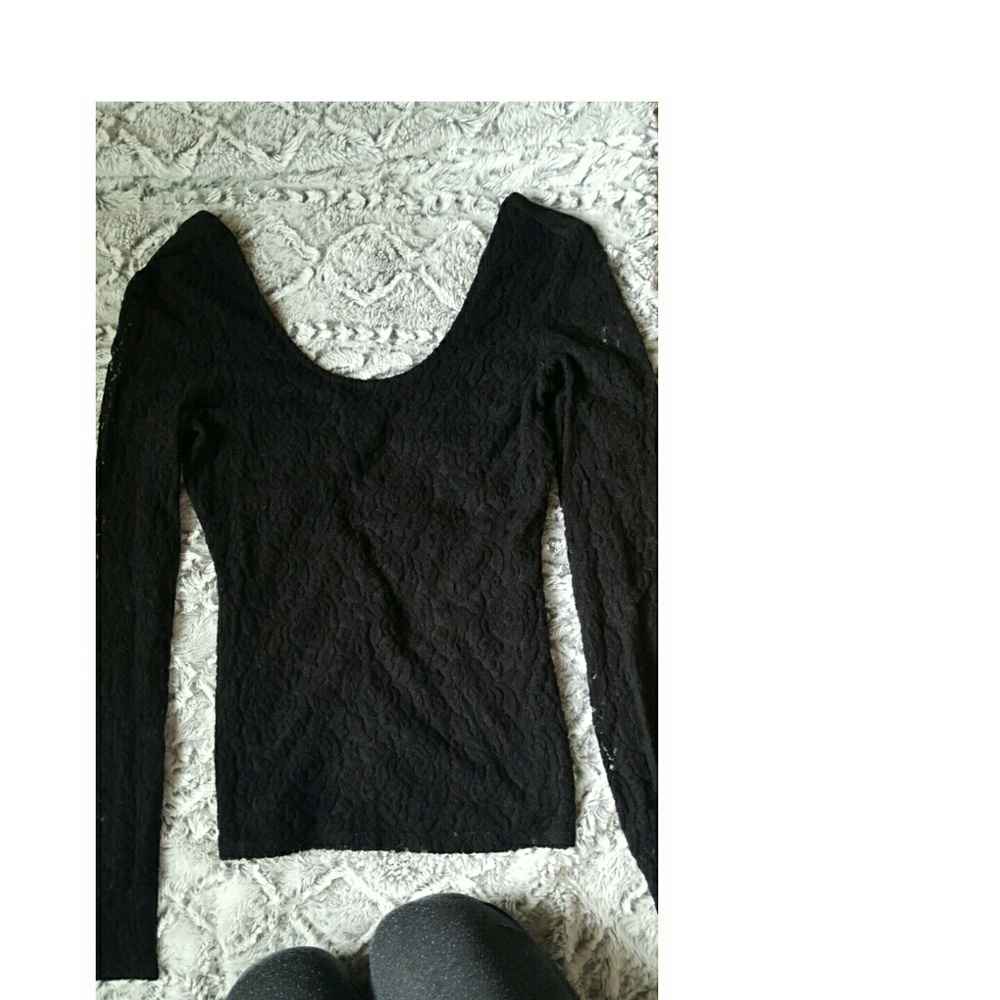 Black lace top