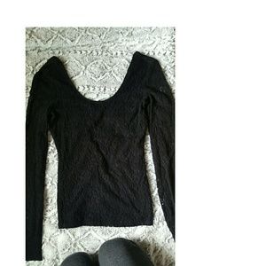 Black lace top