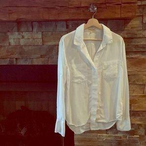 White Cloth & Stone Button Up Oxford Style Shirt