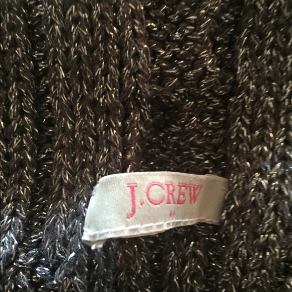 REDUCED J Crew Silver Knit Scarf w/metallic thread - Picture 4 of 6