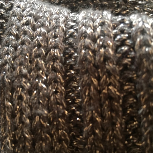 REDUCED J Crew Silver Knit Scarf w/metallic thread - Picture 5 of 6