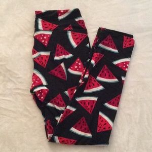 Black watermelons lularoe legging