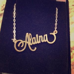 Gold Monogram Necklace (Alaina)
