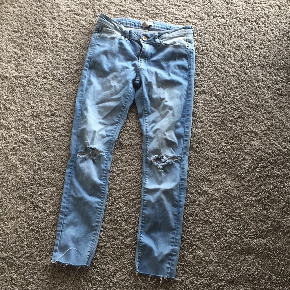 Cropped skinny jeans
