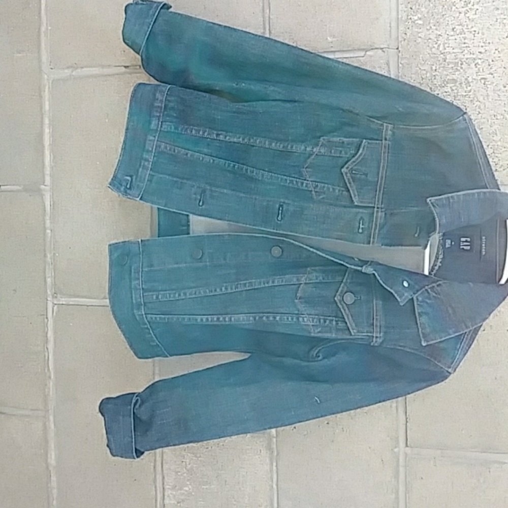 Vintage dark wash denim jacket