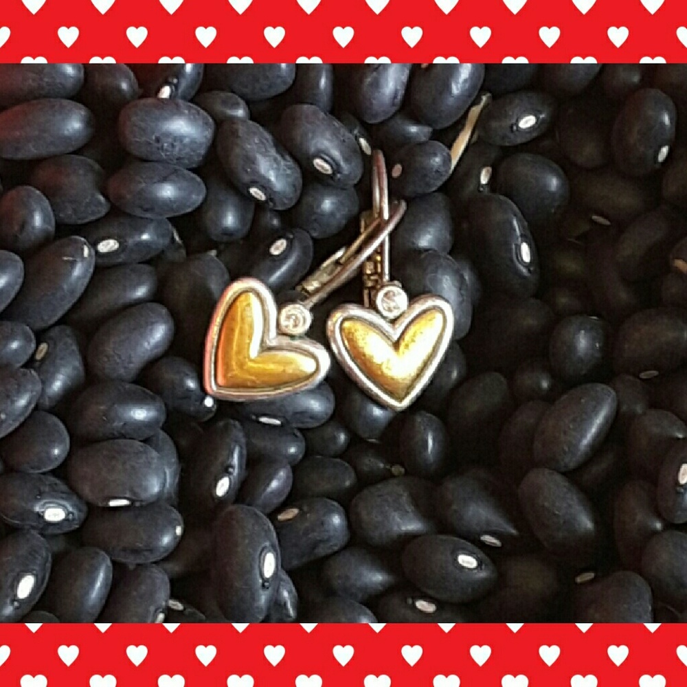 Brighton earrings gold and sterling silver