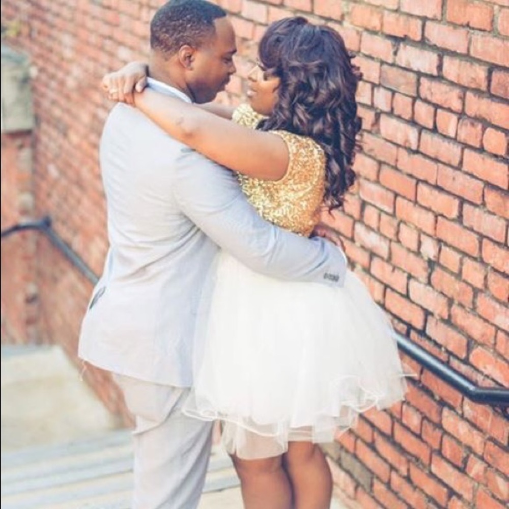 Custom knee length dress