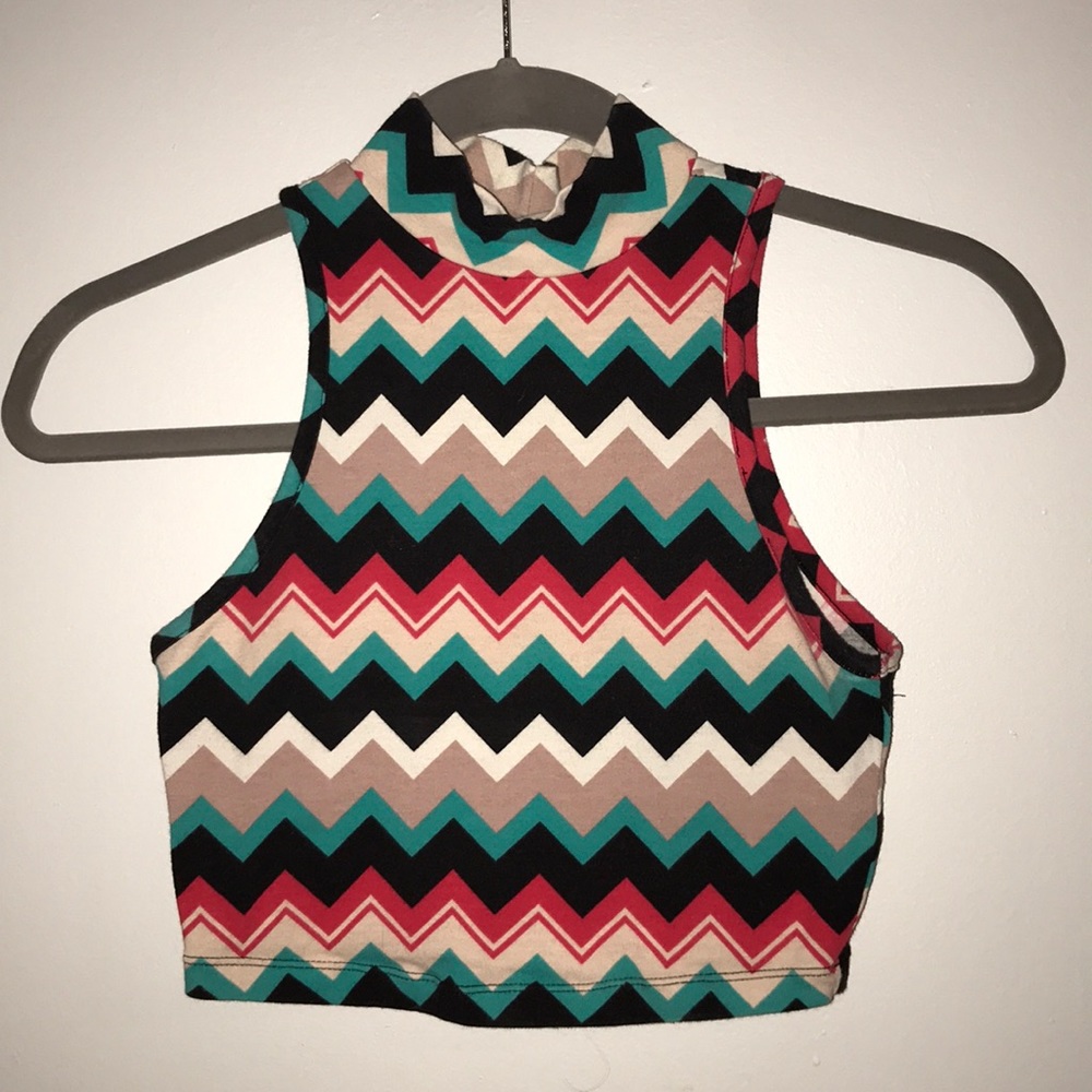 Stripped crop top XS