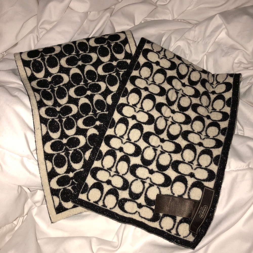 Coach shimmery scarf