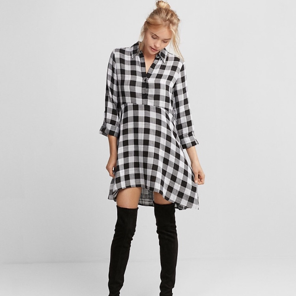 Express Plaid dress.