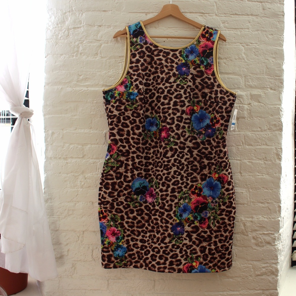 Thalia & Sodi NWT - Leopard & Floral BodyCon Dress