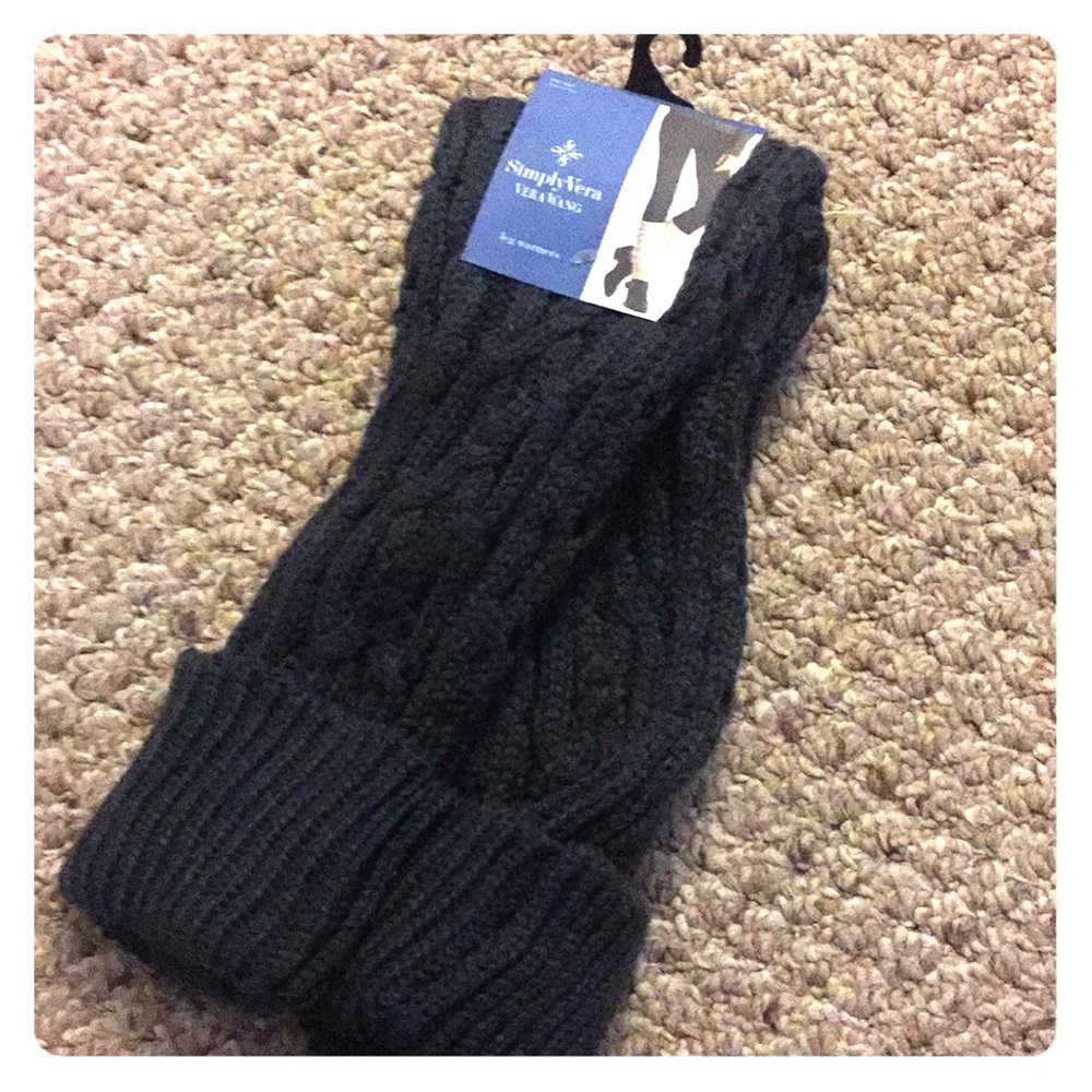 Vera Wang leg warmers