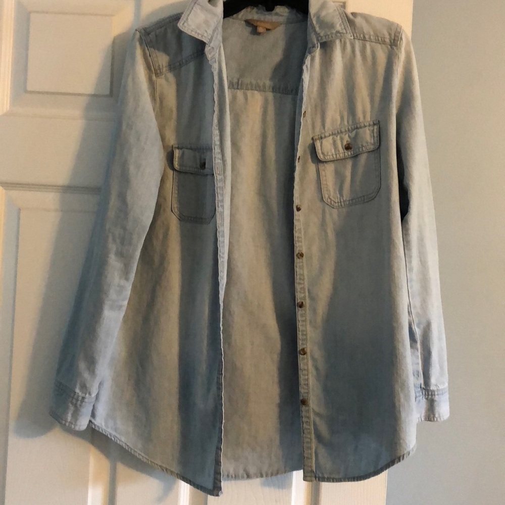 Jean button down shirt