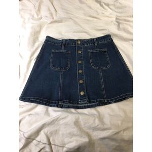Brand new button up jean skirt