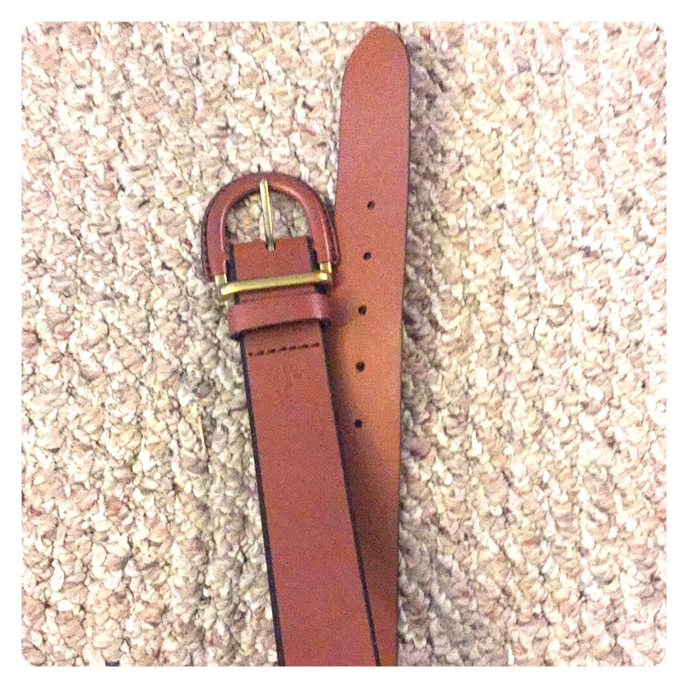 Brown Leather Fossil Belt