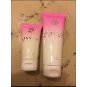 Versace body gel and body lotion