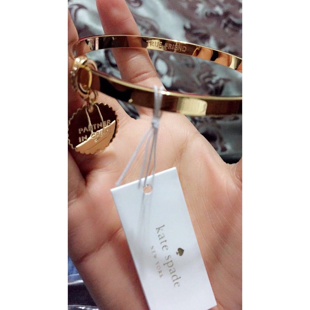 Kate Spade scalloped partners in crime bangle