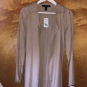 Beige thin trench coat