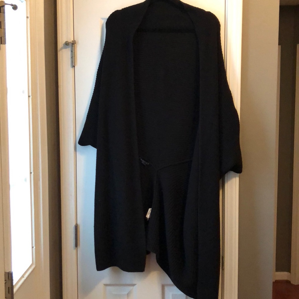 Worn a couple different ways black cardi