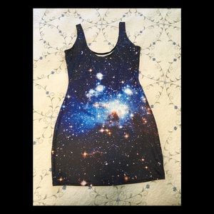 Black Milk Blue Galaxy Bodycon Dress