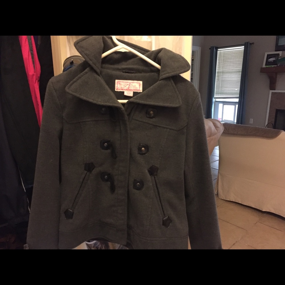 Grey pea coat- short Length
