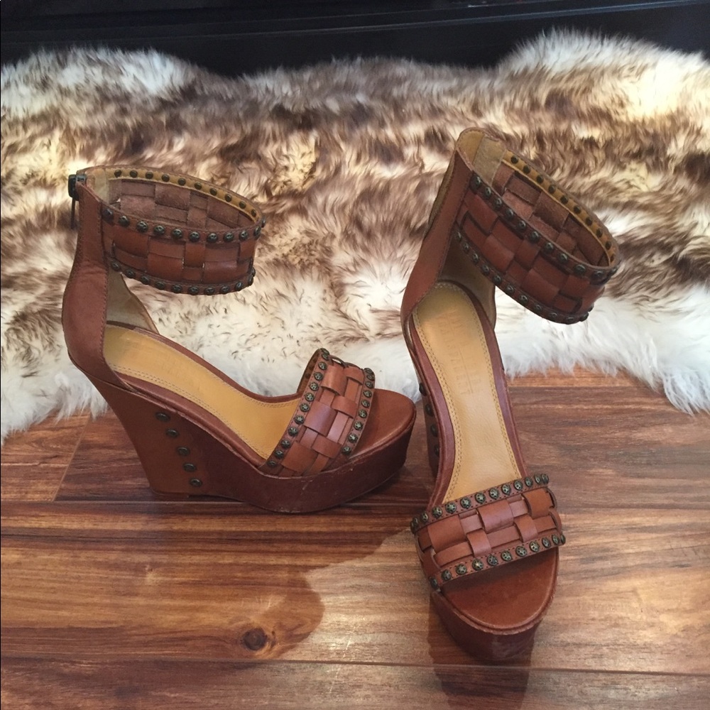 Eric Rutberg Transparent Wedge Sandal