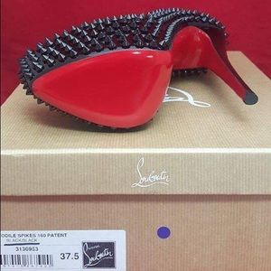 Christian Louboutin Spiked Leather Pumps Shoes
