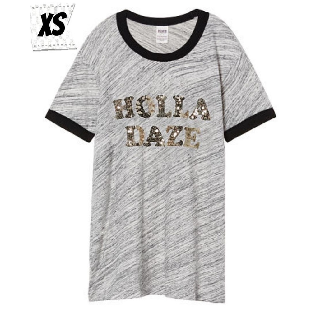 VS PINK HOLIDAY TEE
